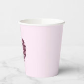 さくらんぼピンクスクエアとダイヤモンドハート 紙コップ (左)