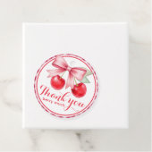 さくらんぼピンクボウありがとう好意ギフトラベル フェイバータグ (インサイチュ)