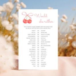 さくらんぼピンクリボン赤ちゃんシャワー