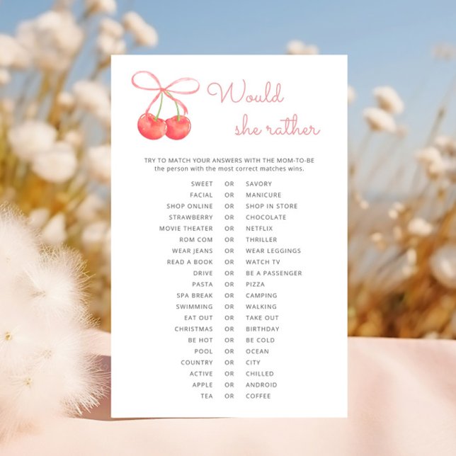 さくらんぼピンクリボン赤ちゃんシャワー (クリエイターアップロード済み)