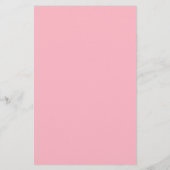 さくらんぼピンク無地の色 便箋 (裏面)