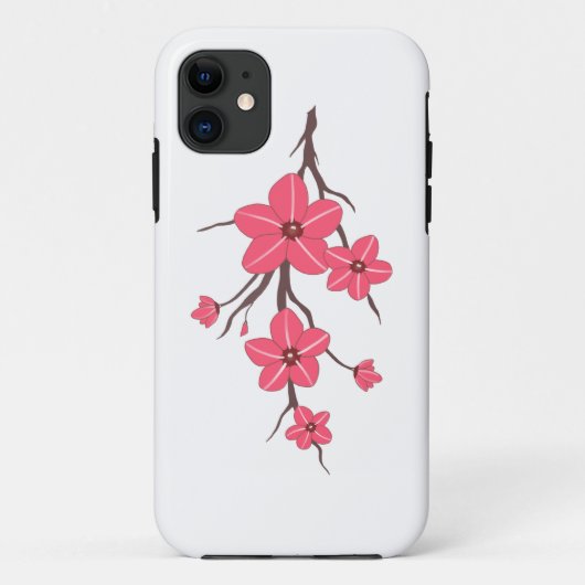 さくらんぼピンク花柄! Case-Mate iPhoneケース (裏面)