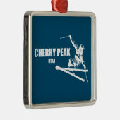 さくらんぼピークリゾートスキーヤー メタルオーナメント (右)