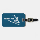 さくらんぼピークリゾートスキーヤー ラゲッジタグ (正面横)
