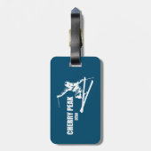 さくらんぼピークリゾートスキーヤー ラゲッジタグ (裏面縦)