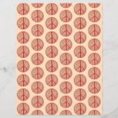 さくらんぼピースサインパイズパターンスクラップブック紙 (裏面)