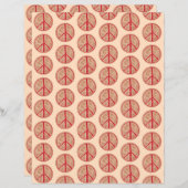 さくらんぼピースサインパイズパターンスクラップブック紙 (正面/裏面)