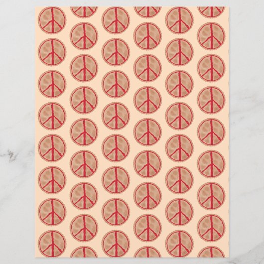 さくらんぼピースサインパイズパターンスクラップブック紙 (正面)