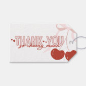 さくらんぼファーストコケットガールズ誕生日の好意 ギフトタグ (正面(横))