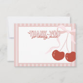 さくらんぼファーストコケットガールズ誕生日 サンキューカード (正面)