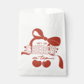 さくらんぼファーストコケット女子1歳の誕生日 フェイバーバッグ (正面)