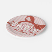 さくらんぼファーストコケット女子1歳の誕生日 ペーパープレート (アングル)