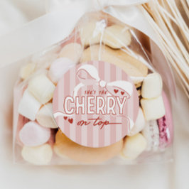 さくらんぼファーストコケット女子1歳の誕生日 ラウンドシール