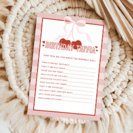 さくらんぼファーストコケット女子1stバースデートリビア ノートカード