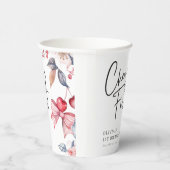 さくらんぼファーストピンクボウコケット1st誕生日 紙コップ (右)