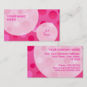 さくらんぼフィザーズ名刺テンプレートのバブル 名刺 (正面/裏面)