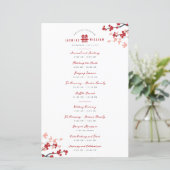 さくらんぼフラズダブルシイ中国の結婚式 プログラム (スタンド正面)