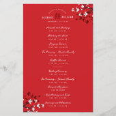 さくらんぼフラズダブルシイ中国の結婚式 プログラム (正面)