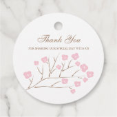 さくらんぼフラズツリーブランチ結婚ズ フェイバータグ (裏面)