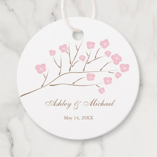 さくらんぼフラズツリーブランチ結婚ズ フェイバータグ (正面)