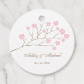 さくらんぼフラズツリーブランチ結婚ズ フェイバータグ (正面)