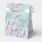 さくらんぼフラズピンクターコイズ |カスタムウェディング フェイバーボックス (裏面サイド)