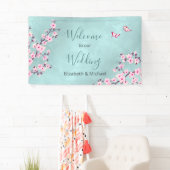 さくらんぼフラズピンクターコイズ 横断幕 (インサイチュ)