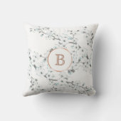 さくらんぼフラズミントホワイトローズモノグラム クッション (裏面)
