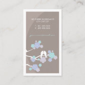 さくらんぼフラズラブバード桜フラワーブランチ 名刺 (裏面)