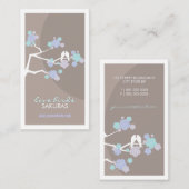 さくらんぼフラズラブバード桜フラワーブランチ 名刺 (正面/裏面)