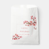 さくらんぼフラズラブ&感謝してい春の結婚式 フェイバーバッグ (正面)