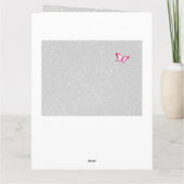 さくらんぼフラップスハッピーバースデーシルバーグリッター カード (裏面)