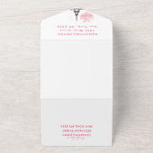 さくらんぼフラップズスウィート16パリ十六桜 オールインワン招待状 (外側)