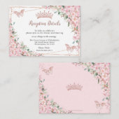 さくらんぼフラムスバラ金ゴールド蝶キンセアニラ エンクロージャーカード (正面/裏面)