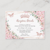 さくらんぼフラムスバラ金ゴールド蝶キンセアニラ エンクロージャーカード (正面)