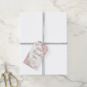 さくらんぼフラムスバラ金ゴールド蝶キンセアニラ ギフトタグ (より糸付き)