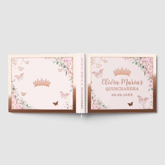 さくらんぼフラムスバラ金ゴールド蝶キンセアニラ ゲストブック (全面)