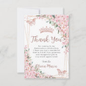 さくらんぼフラムスバラ金ゴールド蝶キンセアニラ サンキューカード (正面)