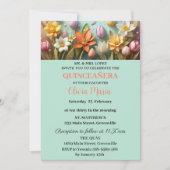 さくらんぼフラムスバラ金ゴールド蝶キンセアニラ 招待状 (正面)