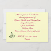 さくらんぼフラムス婚約招待状 招待状 (裏面)