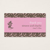 さくらんぼフラムス結婚式の引き出物ラベル (正面)