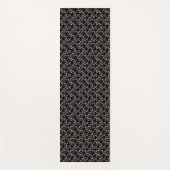 さくらんぼフラムズブラック+ベージュ ヨガマット (正面)