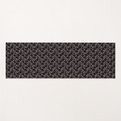 さくらんぼフラムズブラック+ベージュ ヨガマット (正面(横))