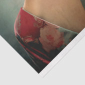 さくらんぼフラワーズオリエンタルガールターコイズブルー 薄葉紙 (詳細)