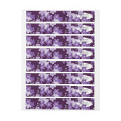 さくらんぼフラワーズパープル桜 ラップアラウンドラベル (シート)