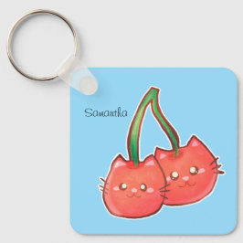 さくらんぼフルーツキャッツ キーホルダー