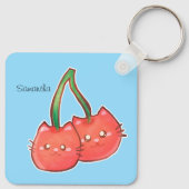 さくらんぼフルーツキャッツ キーホルダー (裏面)