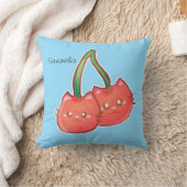 さくらんぼフルーツキャッツ クッション (ブランケット)