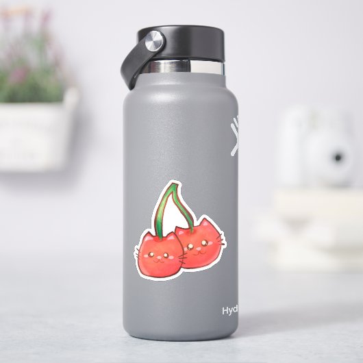 さくらんぼフルーツキャッツ シール (HydroFlask)