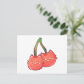 さくらんぼフルーツキャッツ ポストカード (スタンド正面)